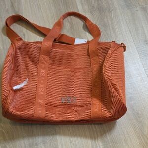 VSX Bright Orange Mesh Tote with Branded Straps